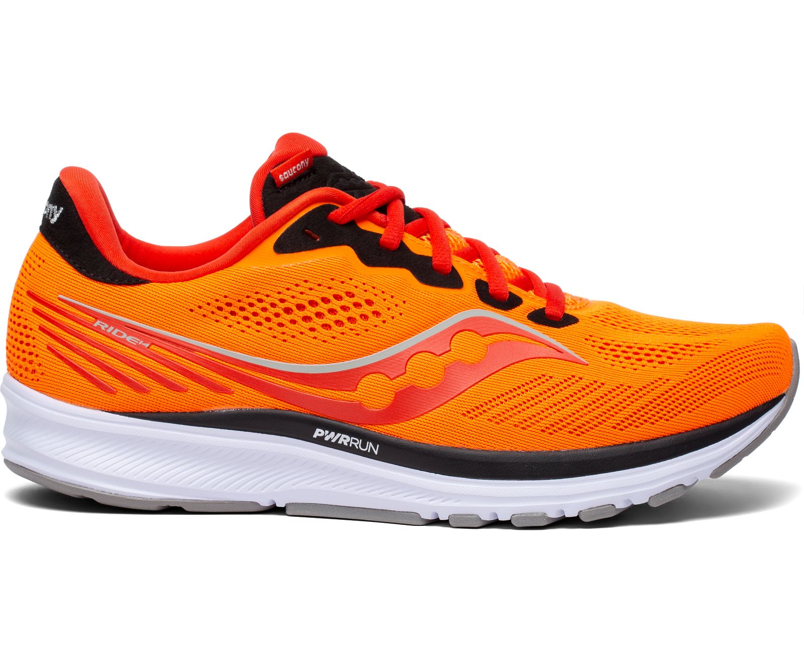 Saucony Ride 14 Men\'s Running Shoes Orange / Deep Red | Canada 543VRWD